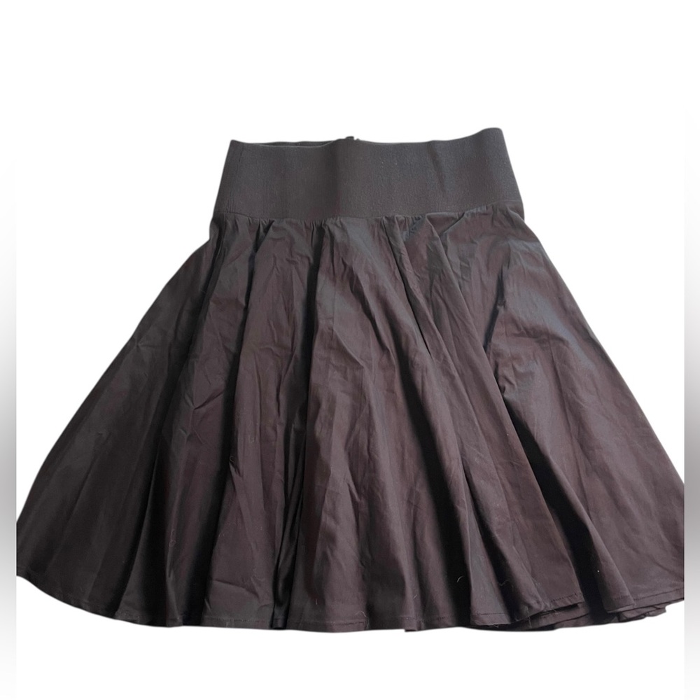 Vtg Suzanne Somers Skirt Black Pleated Flared A-Line Skirt NWT Size Small